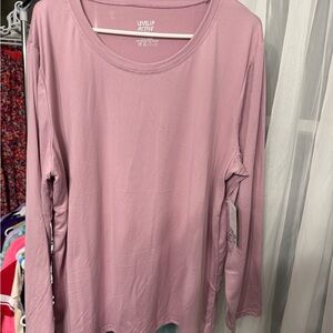 LevelUp Active Women's Mauve Long Sleeve Tee